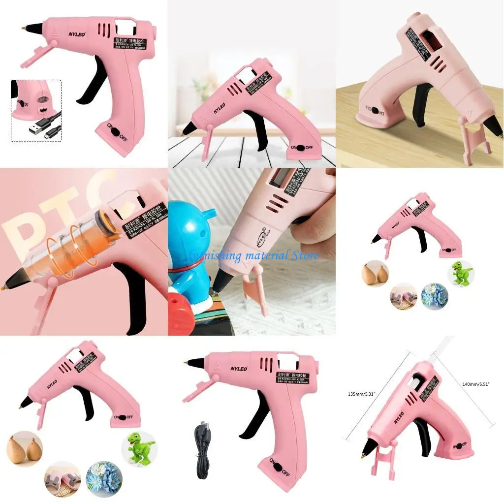 

Y5GD Hot Glues Guns Mini Melt Glues Guns with Glues Sticks Craft Glues Guns Set