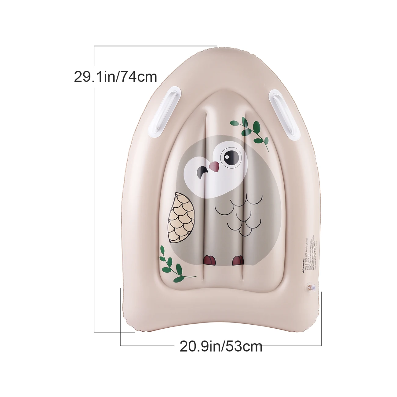 1 Stück Aufblasbares Strand-Bodyboard mit Griffen, Aufblasbares Surfbrett, Schwimmbrett für Strand und Pool