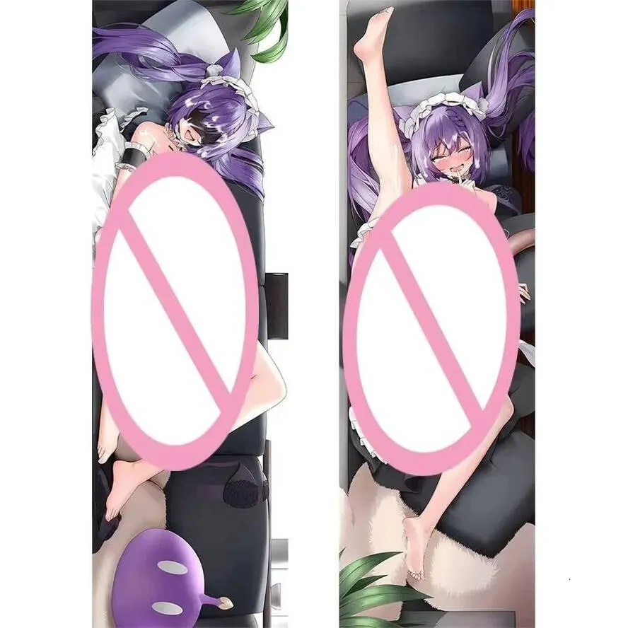 

Игра 2024, новинка, аниме Keqing Genshin Impact, косплей, наволочка для тела, чехол Dakimakura Hing, двусторонняя подушка, подарок