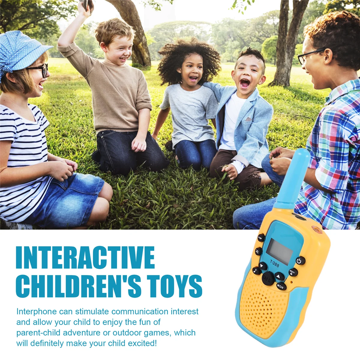 A44T3 PCS أجهزة اتصال لاسلكية للأطفال، ألعاب جذعية للأنشطة الداخلية والخارجية بمدى 3 كيلومتر، هدايا عيد الميلاد للبنين والبنات