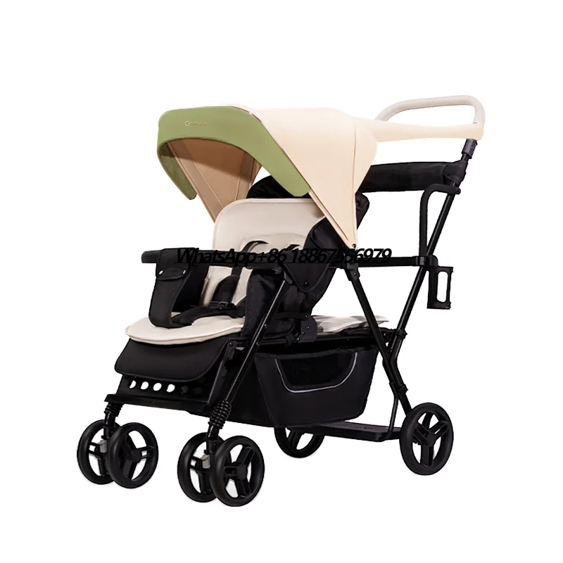 

Most Popular Twin Stroller OEM Bulk Two-Seater Foldable Walking Tool