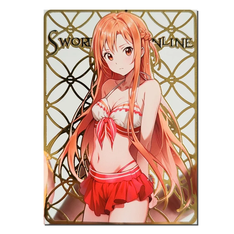 Anime Goddess Story DIY homemade metal cards Eula Kitagawa Marin Nahida Ayanami Rei Game Collection surprise Birthday present