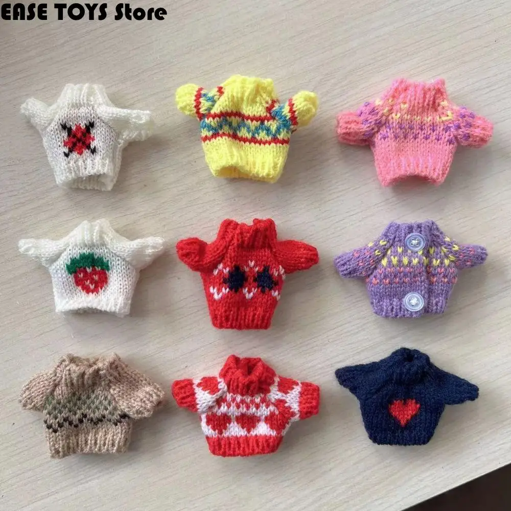 

1pc Dolls Sweater Clothing for Ob11 16cm 17cm Bjd Idol Doll 10cm Plush Toys Clothes Cute BJD Dress-up Doll Accessories