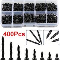 Locking Screws And Wood Screws 400/800PCS/1 Set M2 Black Self Tapping Screw Assortment Kit