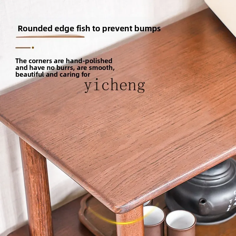 

LSL Solid Wood Storage Rack Multi-layer Organizer Living Room Household Small Apartment Floor Display