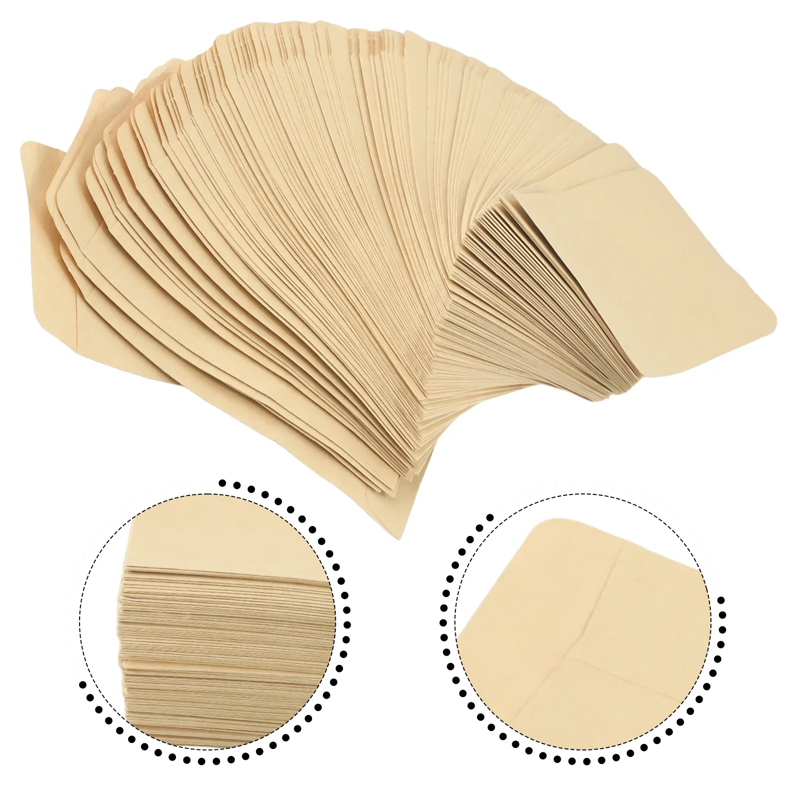 100Pcs Kraft Paper Bag Mini Envelope Gift Bags Candy Bags Snack Cookie Bags Baking Package Supplies Gift Wrap Bags 6x10cm