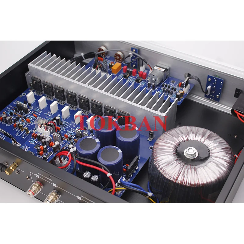 Tokban TS-2 200w*2 2-channel Stereo Amplifier High Power Fiber Coaxial Bluetooth 5.0 With Remote Control Class AB Home Audio