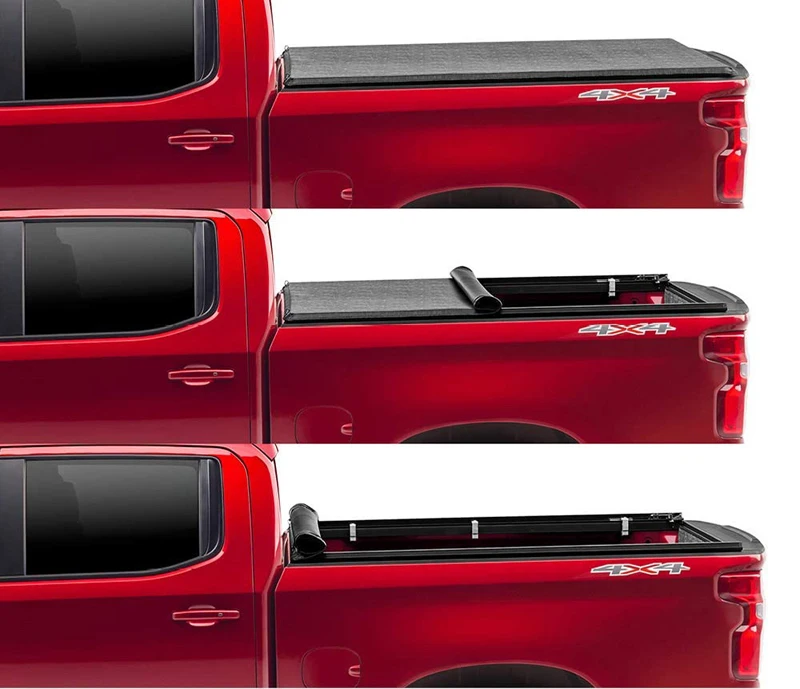 Soft Folding Truck Bed Cover For MAXUS LDV T60 ISUZU D-max Frontier Retractable roller shutter tonneau cover Pickup accessories