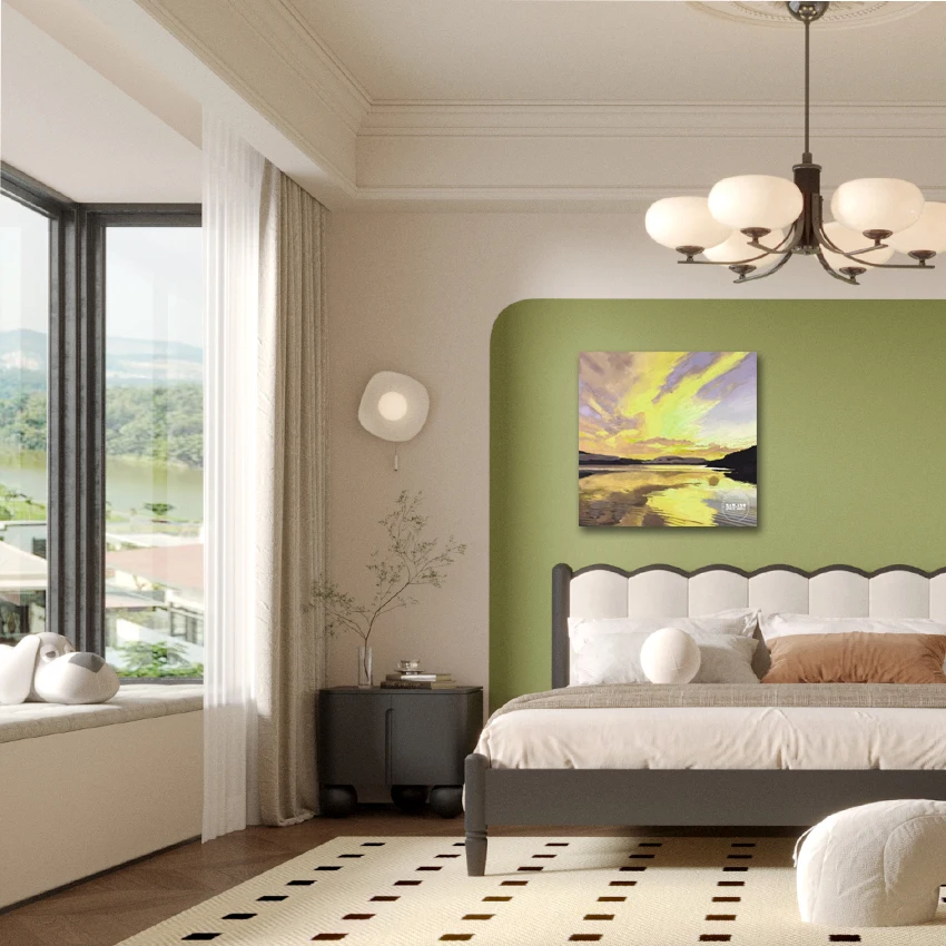 

Закатные облака, пейзажный дизайн, текстурированные картины маслом, без рамки, картина на холсте, простой стиль, современный абстрактный пейзаж, художественная стена