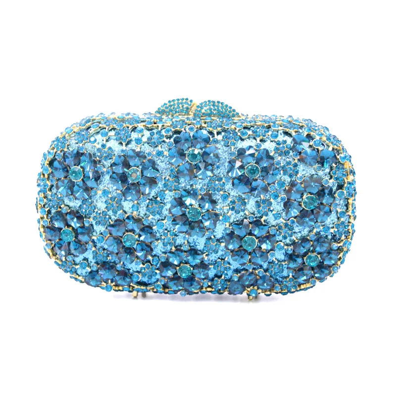 Neues Design Grüne Diamant-Clutch Abendtasche Markendesign Damenhandtasche Soiree Pochette Strass Kristall Party Clutch Taschen – Detail 7