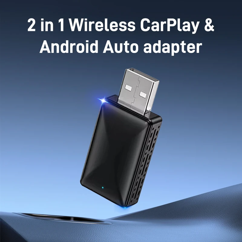 XUDA Carplay Android Auto Wireless Adapter for Toyota Nissan Camry Suzuki Subaru Citroen Audi Mercedes Kia Ford Opel Spotify BT