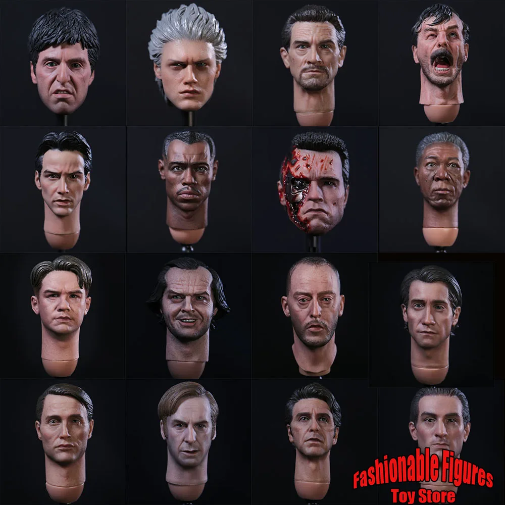 

1/6 Мужская голова солдата, лепка Форрест Гамп Юрист Солу Вестерн Ковбой Лицо со шрамом, модель головы Леона, подходит для 12-дюймовой экшн-фигурки, тело