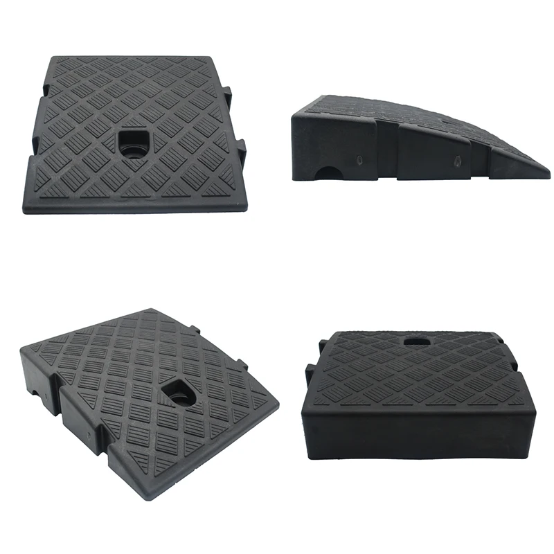 Car  Bike Motorcycle Wheelchair Curb Ramp Portable Lightweight Curb Ramps Heavy Duty Plastic Threshold Ramp Mat Pad