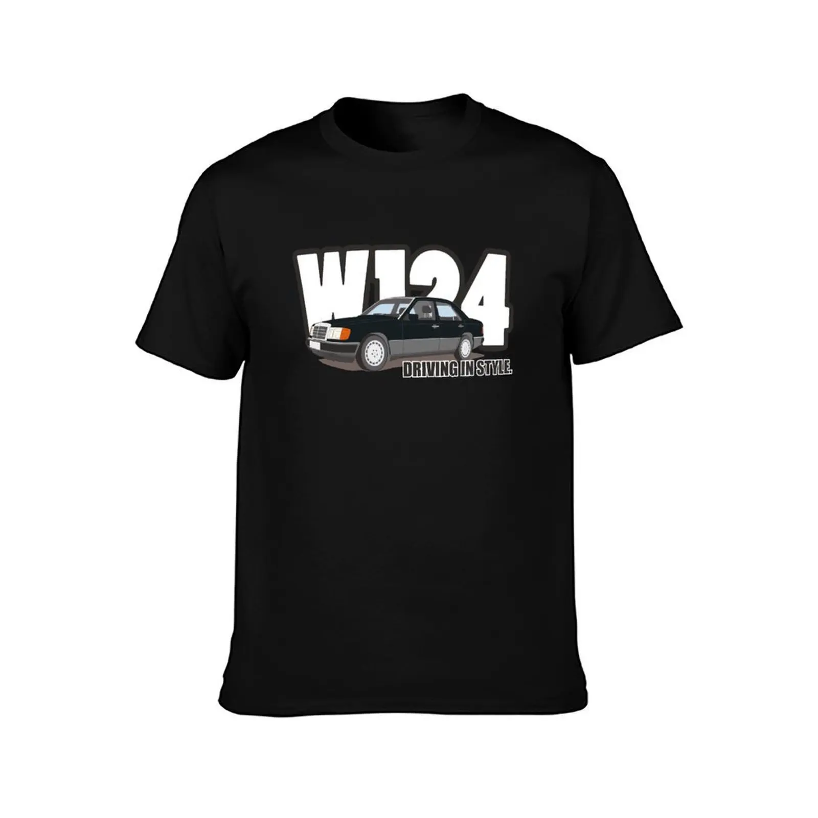 W124 Mercedes E-Class Driving in Style T-Shirt cute tops football t shirt cute clothes workout shirts for men