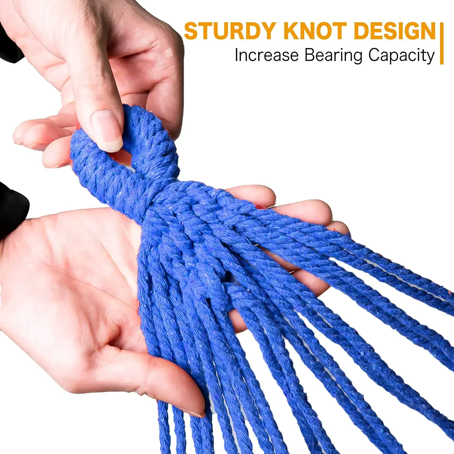 ロープフック付きポータブルダブルハンモック,キャリングバッグ,パティオ,裏庭,屋外,屋内ポーチ用のキャンプベッド