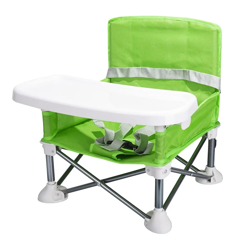 Silla Elevadora Portátil Plegable para Bebés con Silla de Alimentación, Asiento de Playa para Exteriores, Suministros de Muebles para Bebés, Nuevo