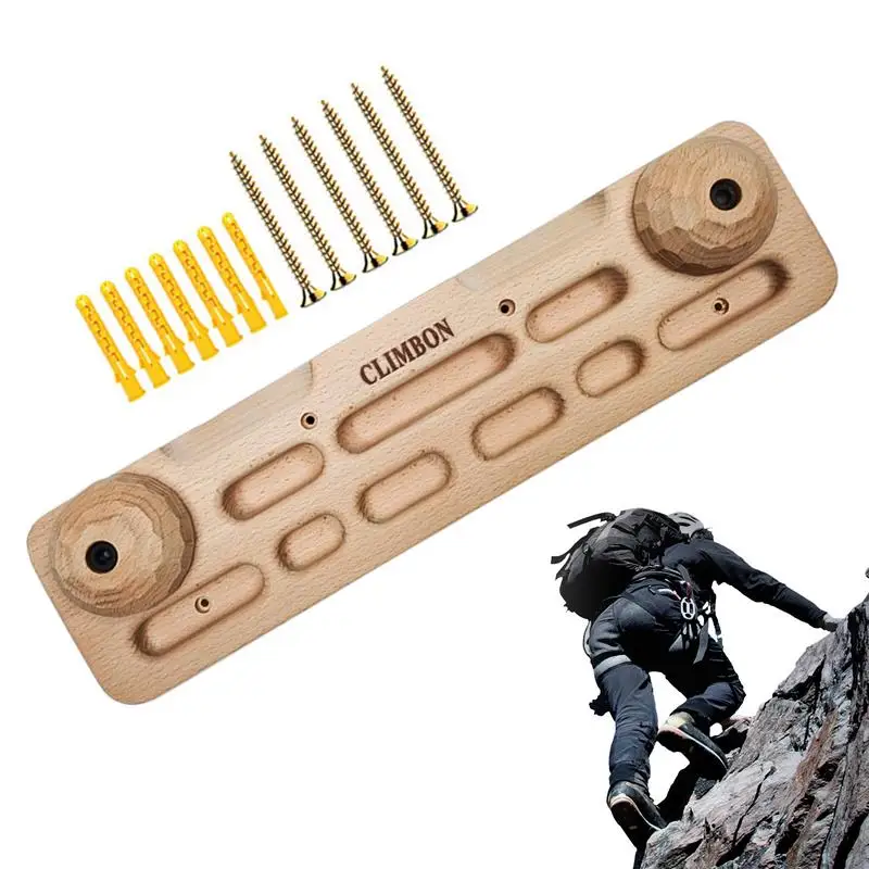 

Climbing Fingerboard Wood Finger Board For Rock Training Door Mounted Climbing Pull Up Bar Wall Climb Handle Frame For Indoor