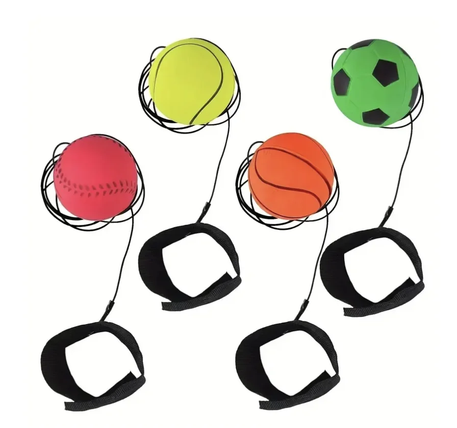 ฟองน้ํายางข้อมือStrengthการฝึกอบรมPitching Perfectโยนของเล่นลูกเชือกไนลอนกีฬาเด็กแบบพกพาเทรนเนอร์กลางแจ้ง