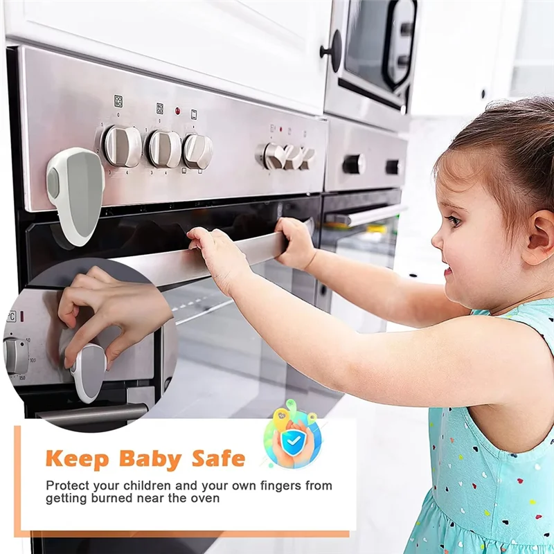 Hot Selling Child Safety Oven Lock - High-Temperature Resistance ABS Material, Easy No-Tool Installation