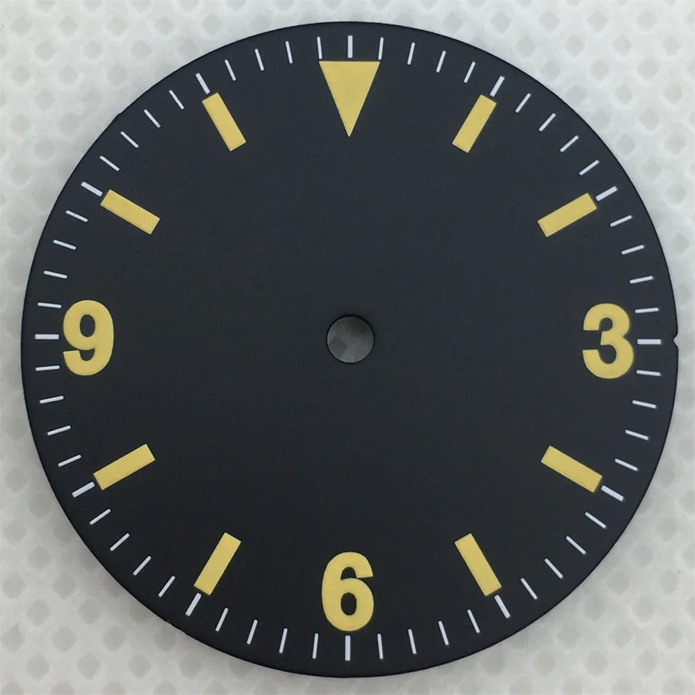 NH35 29mm dial biru langit hijau dengan luminescence hijau NH35A ETA2824 2836 Miyota 8215 821A Pearl DG2813 3804 Seagull 1612 movement