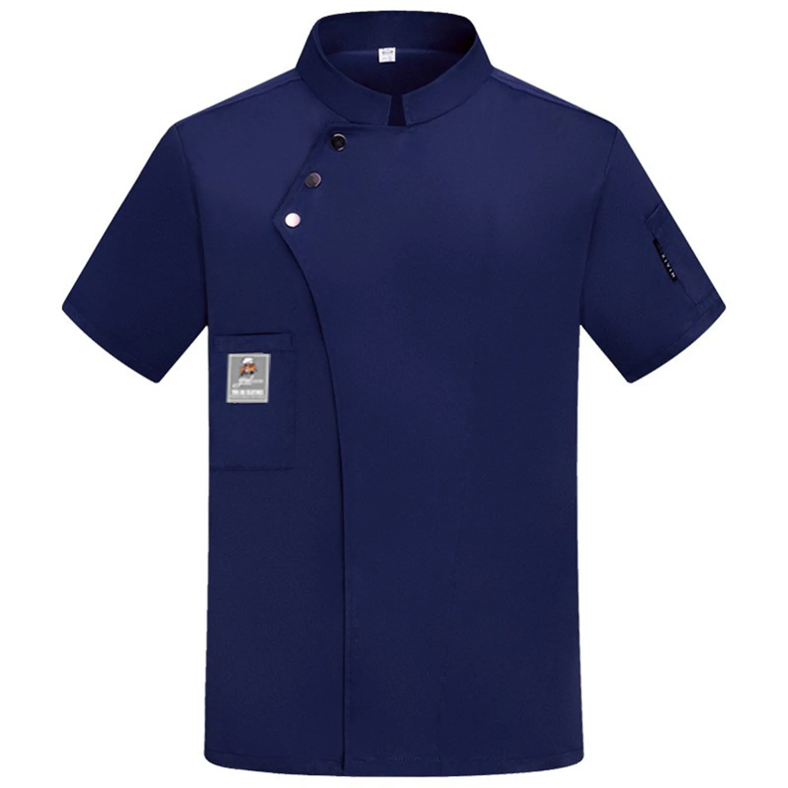 Koch uniform Kurzarm Restaurant Chef Küche Arbeits uniformen klassische Stehkragen Einreiher Catering Service Uniformen