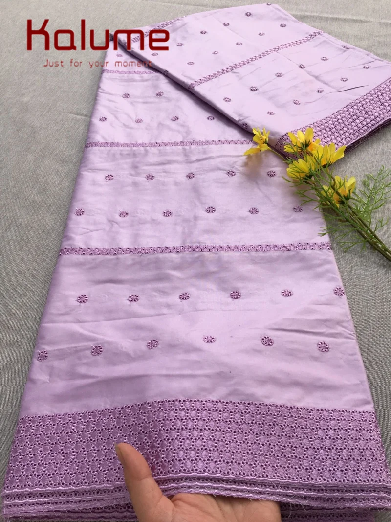 

Kalume African Cotton Lace Fabric Dubai 2026 High Quality Nigerian French Dry Lace Swiss Voile Lace Fabric for Diy Sew Men 5Yard