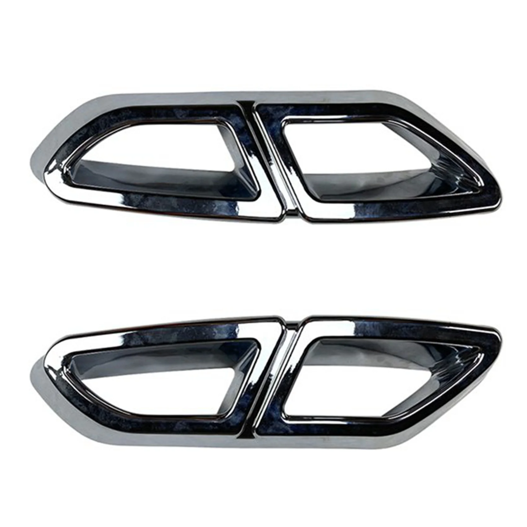 

Car Tail Throat Frame Exhaust Pipe Trim for Volkswagen Magotan Passat B8 (Overseas Passat) 2016-2019 Silver
