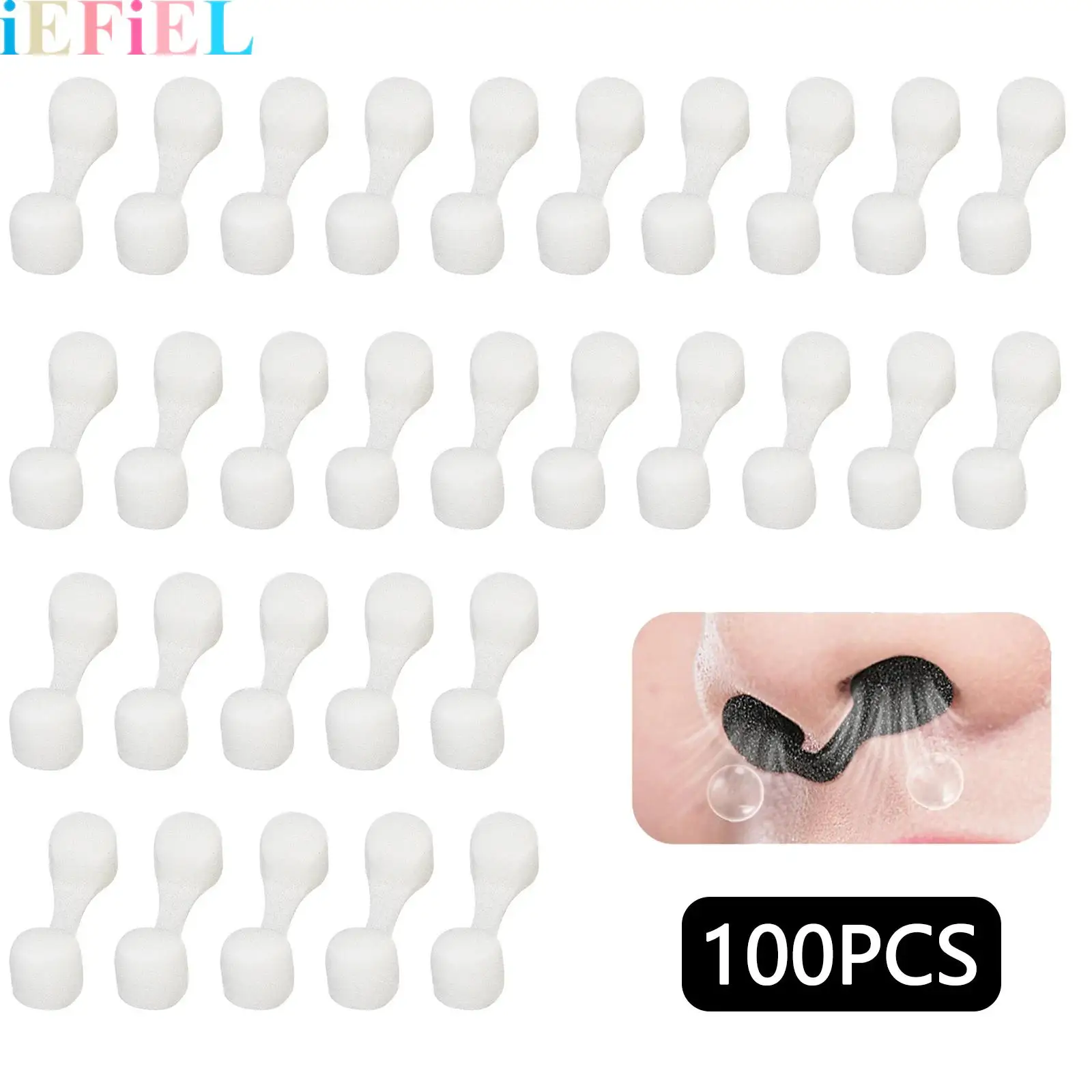 

Nose Plug Filter 100 Pieces Disposable Nose Filter Sponge for Women Men Sunless Spray Tanning Outdoor Dust Construction Areas