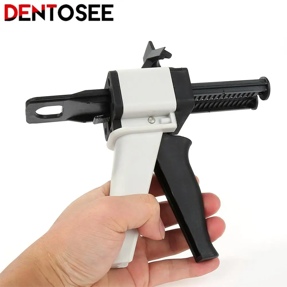 

Dental Impression Gun Mixing Dispensing Universal Dispenser Gun Silicon Rubber Dispenser Gun 10:1 Dentist Tools