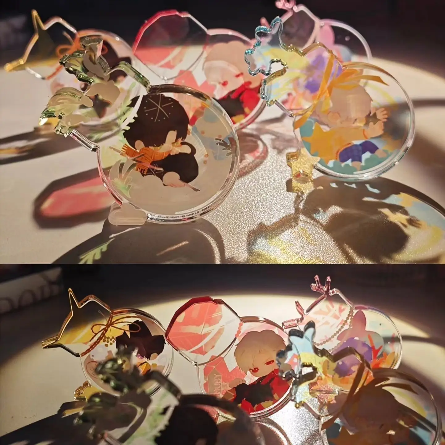 5Pcs Love and Deepspace Cartoon Thickening Acrylic Figure Stand Xavier Zayne Rafayel ralayo Sylus Caleb Model Plate Desk Decor