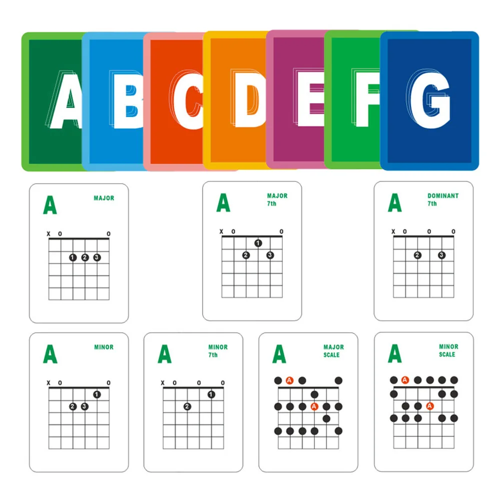 Charming For Guitar Learning Tool 49 for flash Cards Featuring Popular Chords and Scales Ideal for Beginner For Guitarists