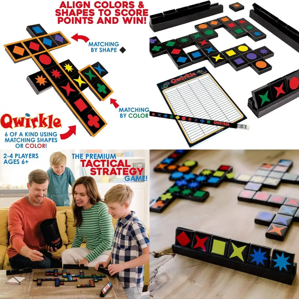 

Qwirkle Deluxe: Family Strategy Game for Ages 6+ | 2-4 Players | 45 Min Playtime