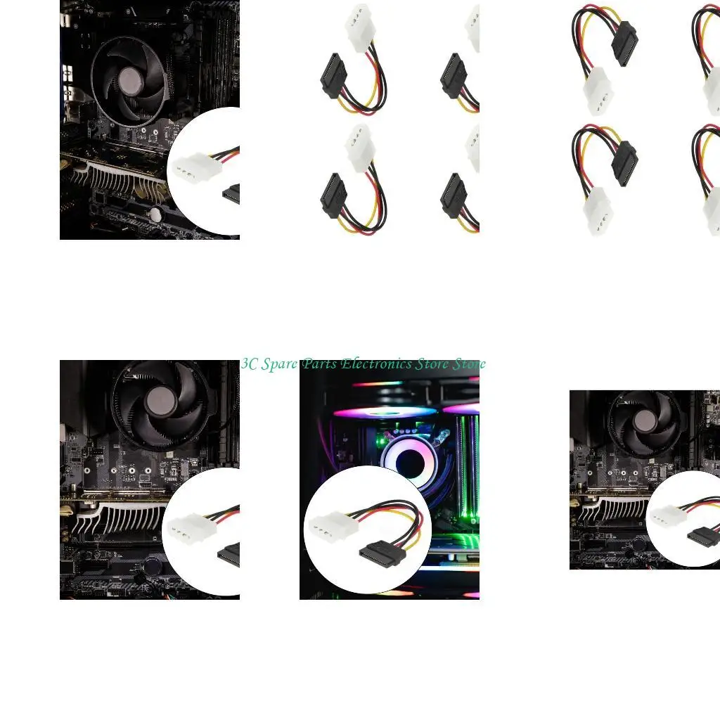 sz-ide-4pin-до-15pin-Женский-кабель-питания-от-15p-до-4p