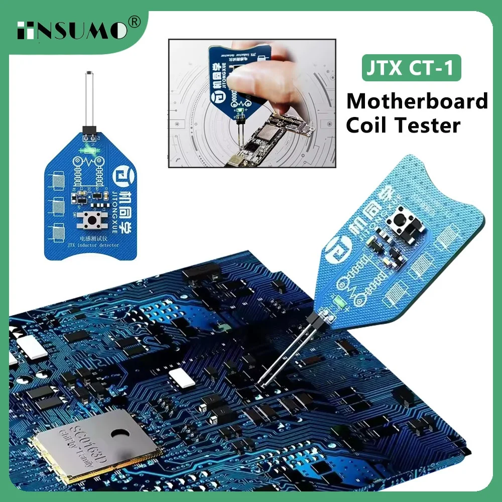 

JTX CT-1 Motherboard Coil Tester Inductor Detector Tool for Macbook Electromagnetic Induction Quick Fault Check Testing Tool