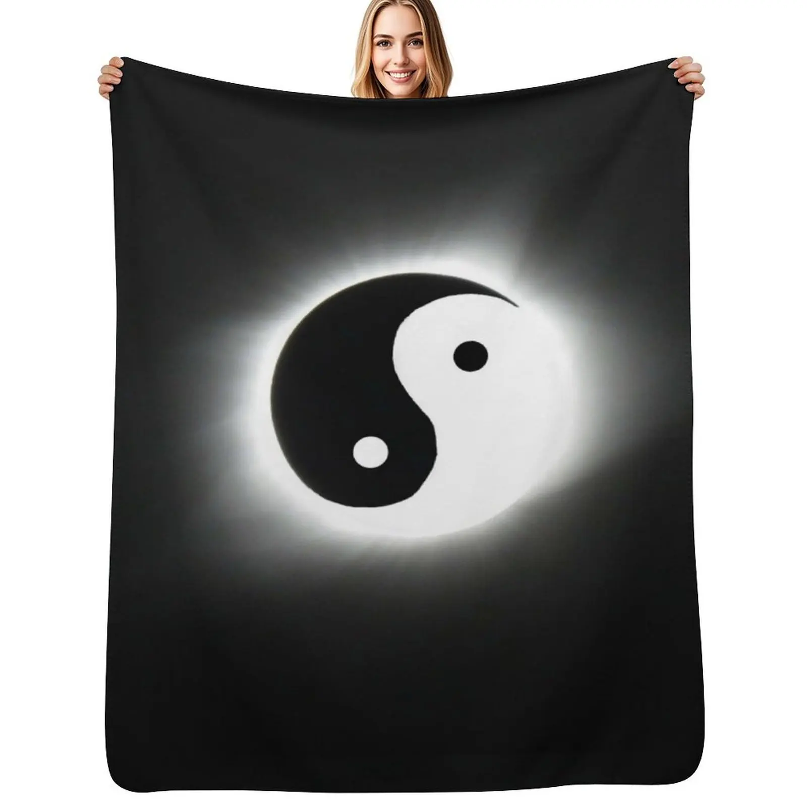 Yin Yang Eclipse Throw Blanket Comforter Sofa bed plaid For Sofa Thin Warm Blankets