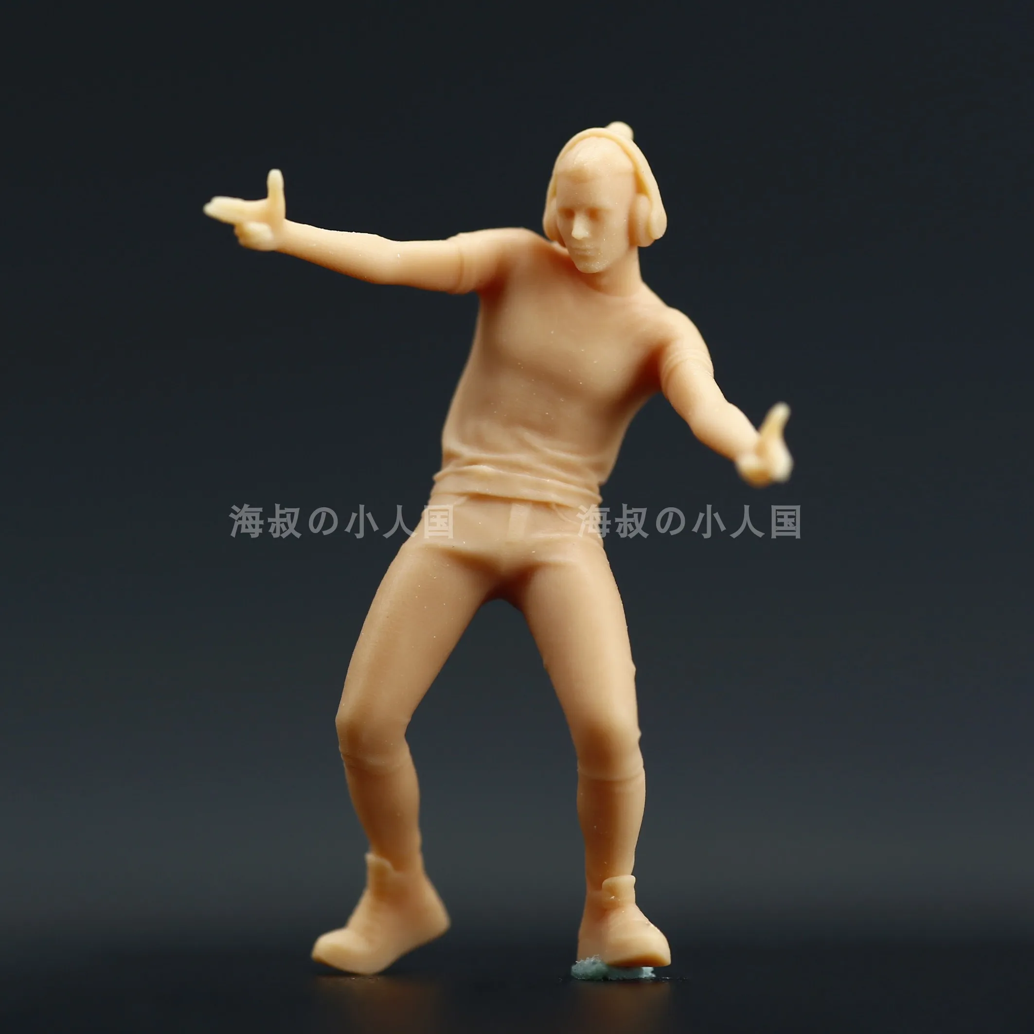 미니어처 피규어 1/64 1/43 십대 트렌디 소년 소녀 음악 댄스 피규어 인형, 3D 프린트 디오라마 모래 테이블 장면 소품 디스플레이