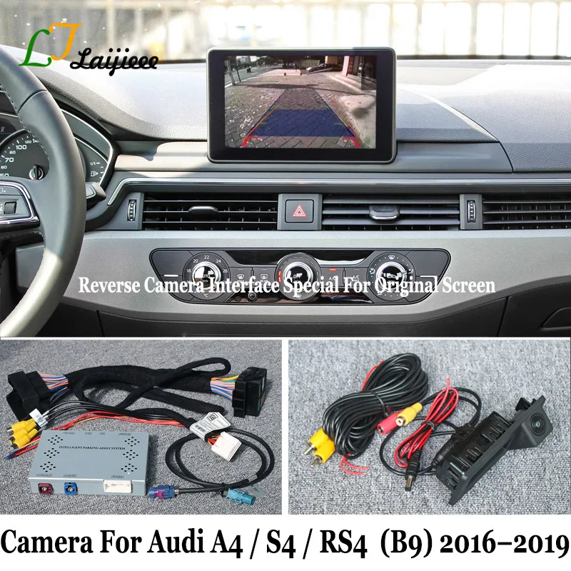 

For Audi A4 S4 RS4 B9 4W 2016 2017 2018 2019 OEM 7 Or 8 Inch Screen Plug and Play Parking Aid HD Front Rear View Reverse Camera