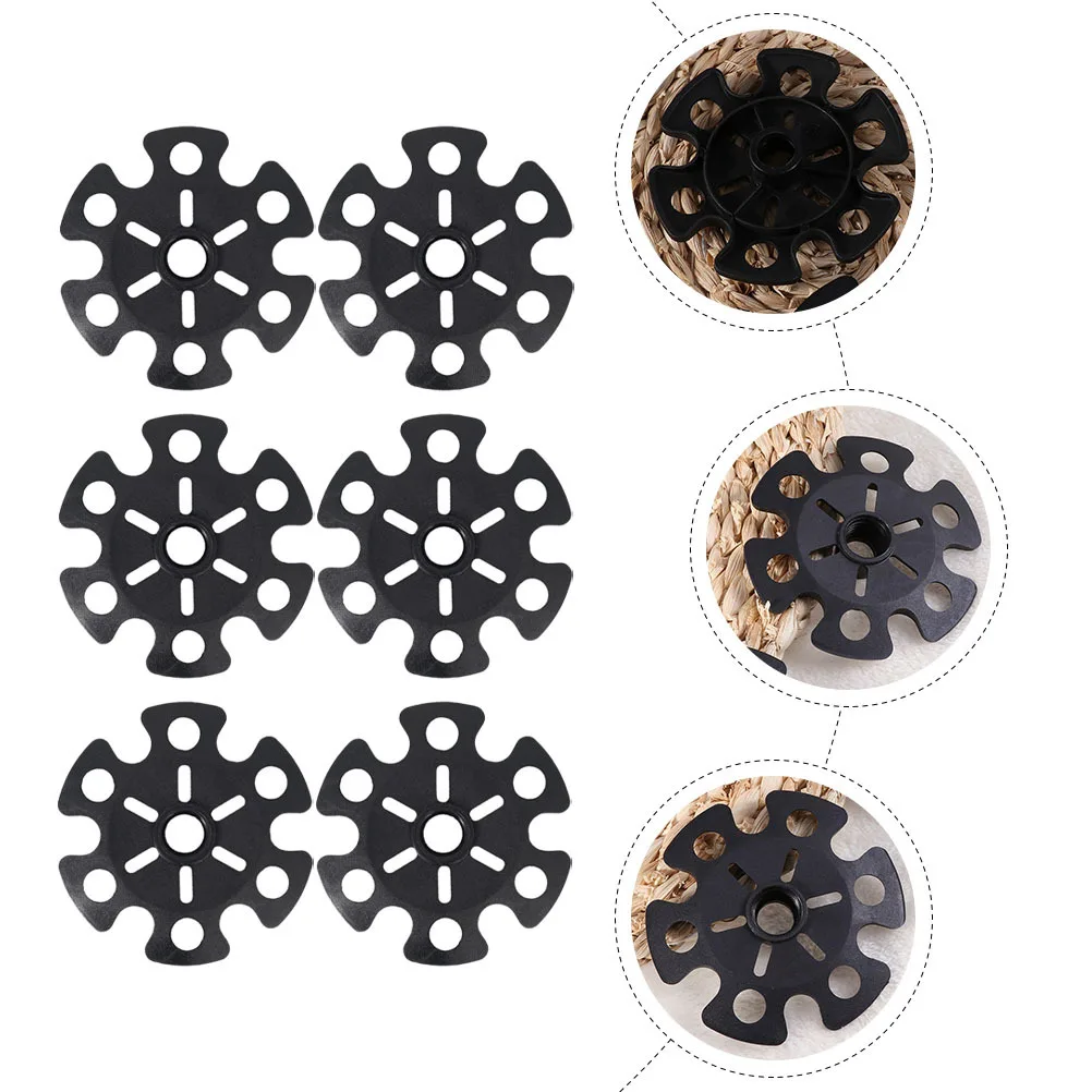 

12Pcs Trekking Pole Tip Covers Snowflake Shape Protector Climbing Accessories Hiking Pole Protective Cover Anti-Skid Outdoor