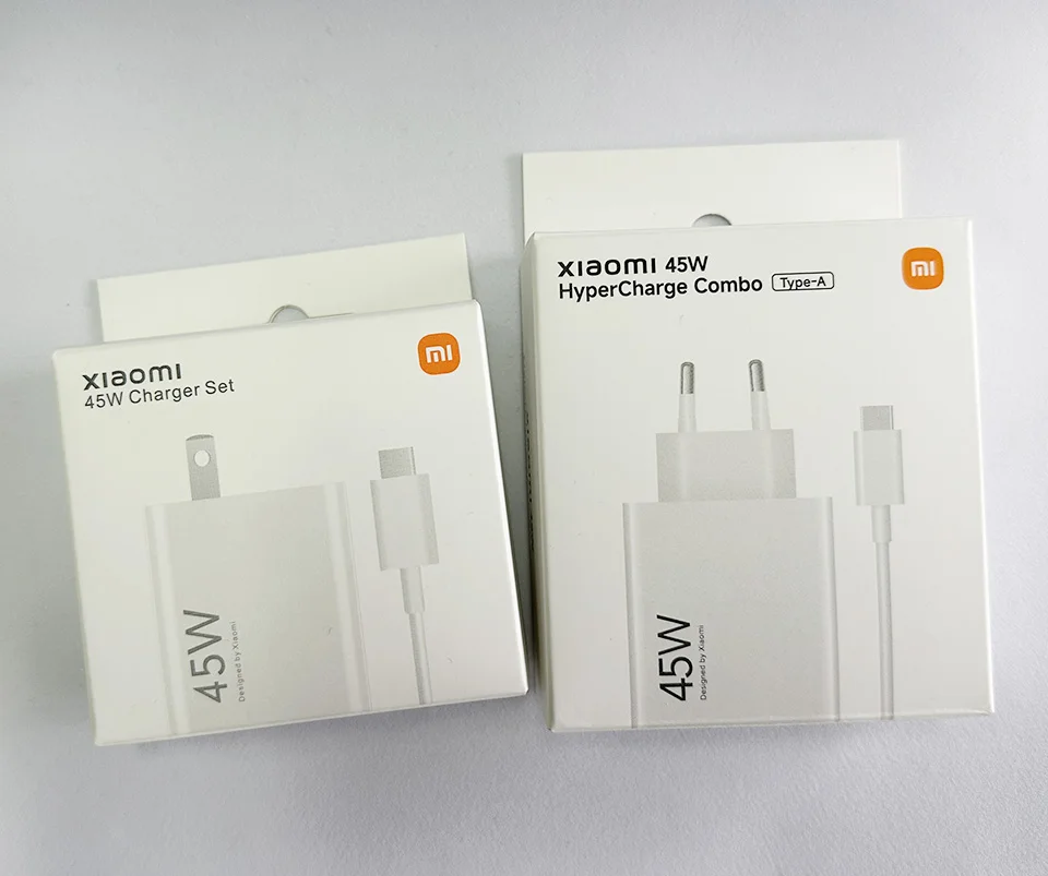 Cargador Original Xiaomi Redmi de 45W, Adaptador de Carga Rápida EU de 33W 18W 27W, Cable Tipo C, Mi Poco M7 X7 K40 Note