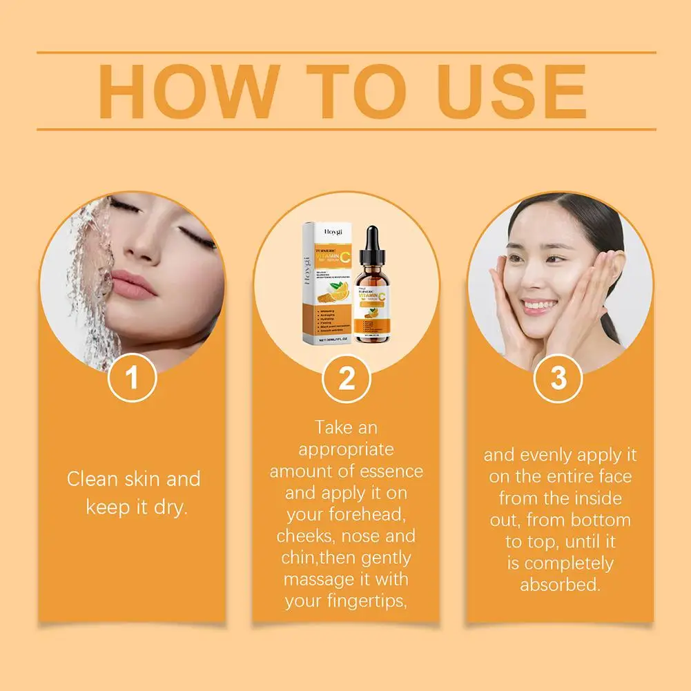 30ML Vitamin C Face Serum for skincare Moisturizing Skin Repair Smooth Facial Serum Essence Facial Skin Care Products C5P1