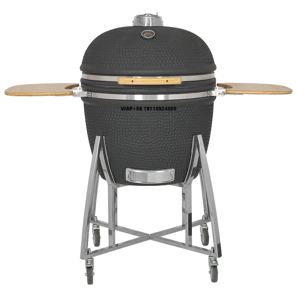 Top Rated Hot Sale SEB 29 Inch Movable Kamado Grill, Modern Ceramic Charcoal Smoker, Durable for Outdoor Backyard Camping BBQ