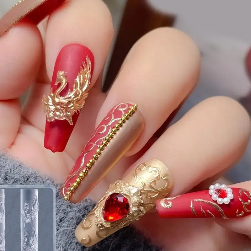 قالب نحت فن الأظافر لإنشاء أنماط تزيين عملية منقوشة