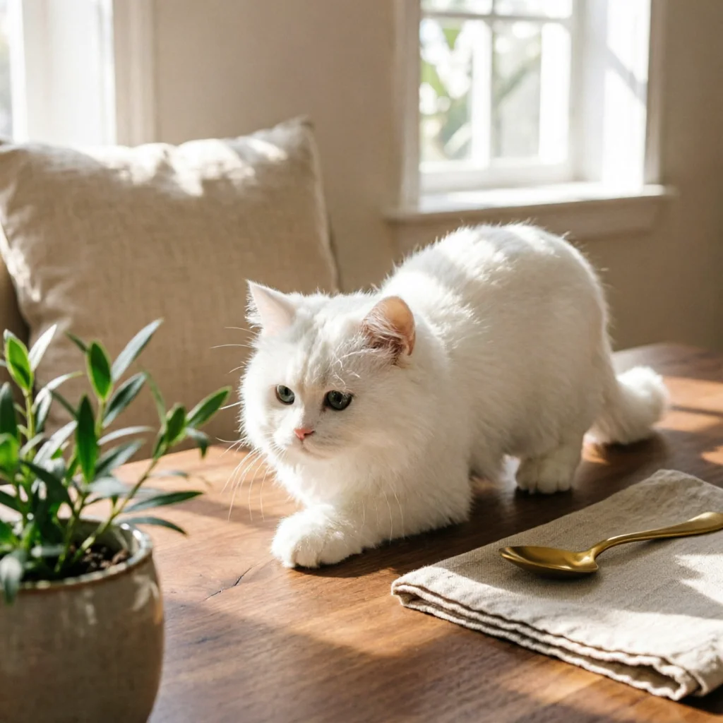 猫モデルハウス装飾品-手作りのリアルな動物オーナメント-快適な棚や教材として使用可能