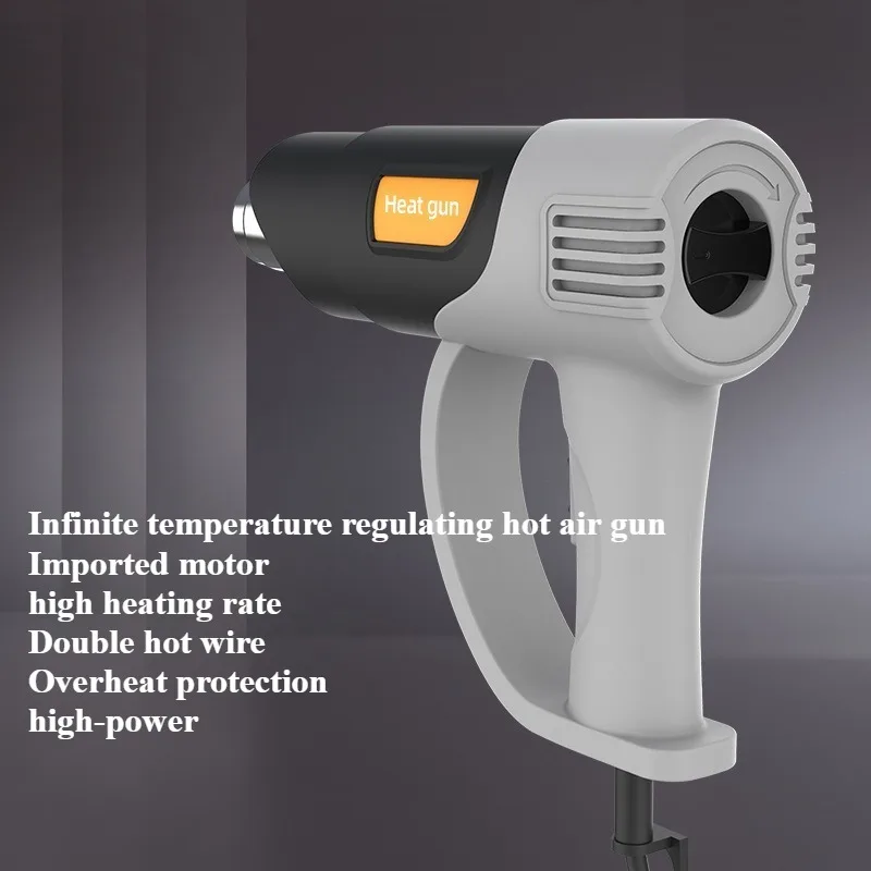 

Infinite Temperature Regulating Hot Air Gun Film Coating Temperature Regulating Drying Gun Car Film Coating Hot Air Gun