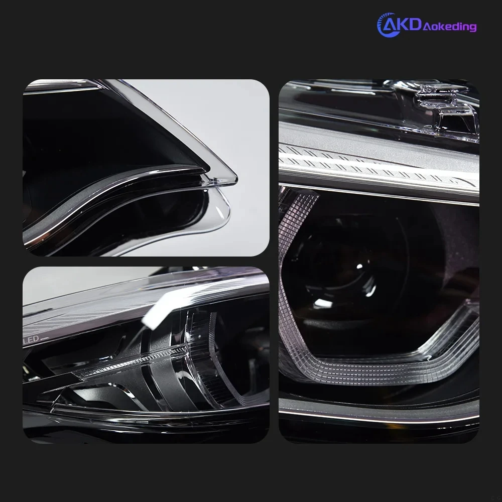 AKD Car Lights for BMW 2 Series F22 F23 LED Headlight Projector lens M2 head lamp  Animation DRL Signal Automotive accessories