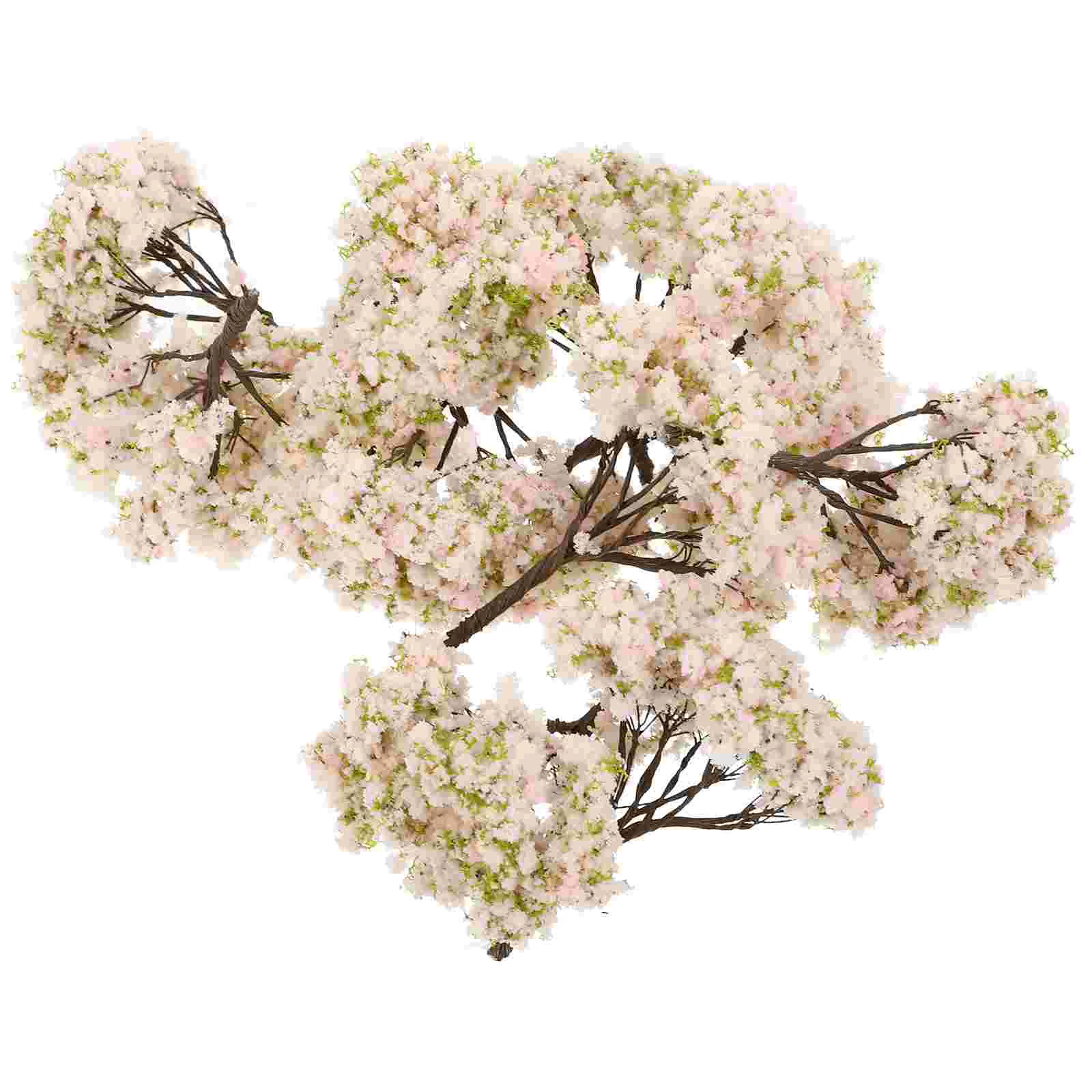 

10pcs Model Flower Trees Model Tree Train Scenery Architecture Trees Fake Trees for DIY Crafts Building Model Scenery Landscape