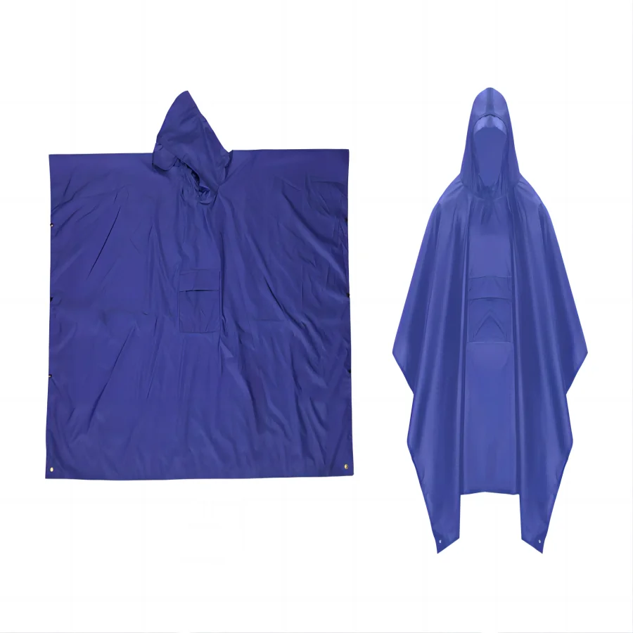 

Canopy multi-functional three-in-one outdoor rain poncho, hiking migration cape mackintosh ground cloth cycling, outdoor camping