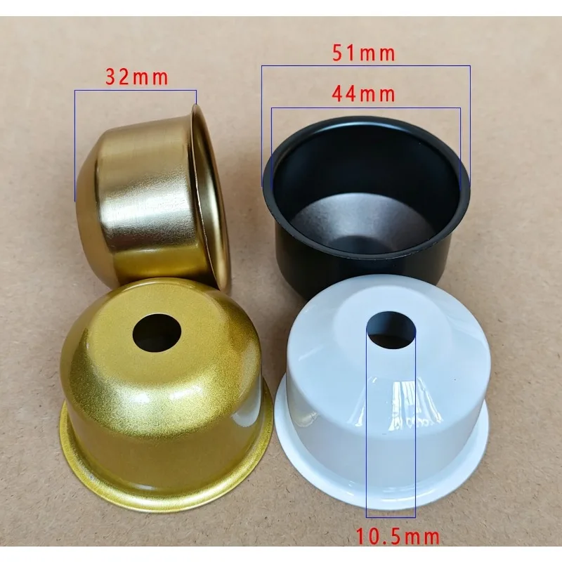 E27 Lamp Socket Cup,6Pack Lamp Bases Holder Covers Sleeves Decorative Lighting Accessories for Chandelier Wall Ceiling Light