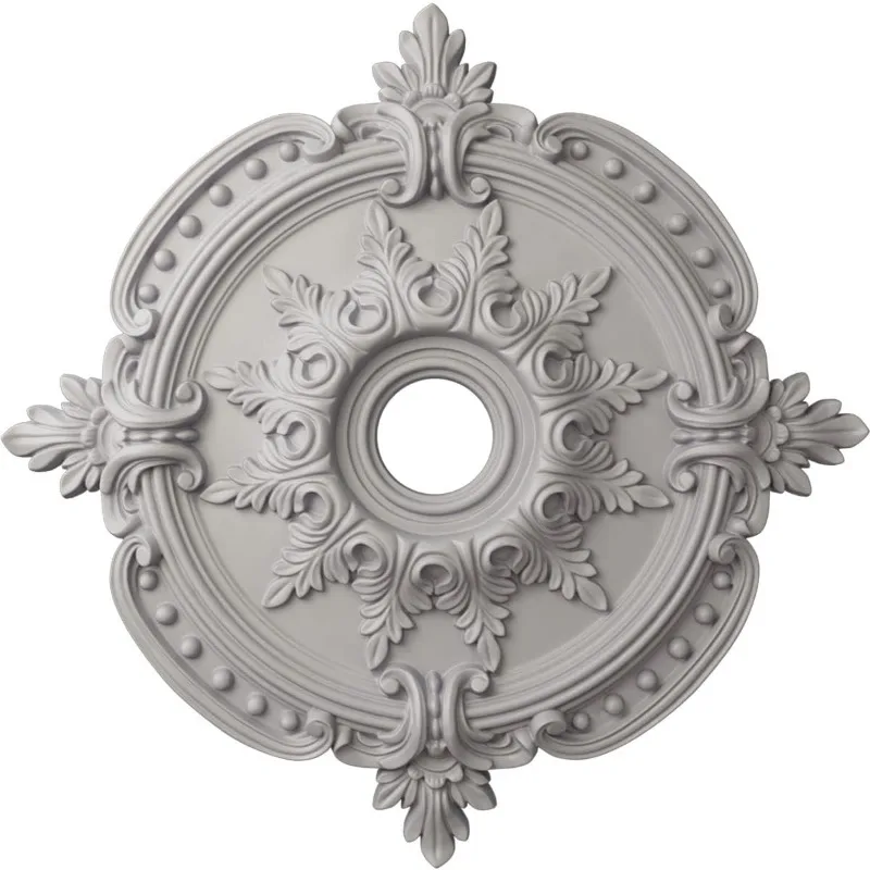 

CM28BEUWF Benson Classic Ceiling Medallion, 28 3/8"OD x 3 3/4"ID x 1 5/8"P, Hand-Painted Ultra Pure White