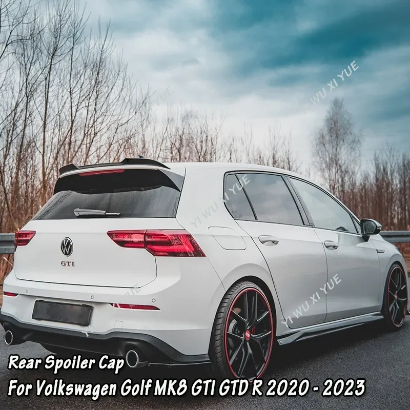 

For Volkswagen VW Golf 8 Golf MK8 GTI GTD R Maxton Style Car Rear Roof Spoiler Wing Rea Spoiler Cap Trunk Decoration 2020-2023